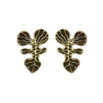 Aretes Monstera Oliva