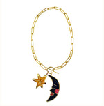 Blue velvet moon thin chain