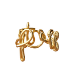 Letters "Presente" ring