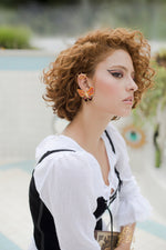 Aretes Morpho rosa