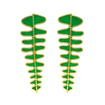 Aretes fishbone color de Amulettos