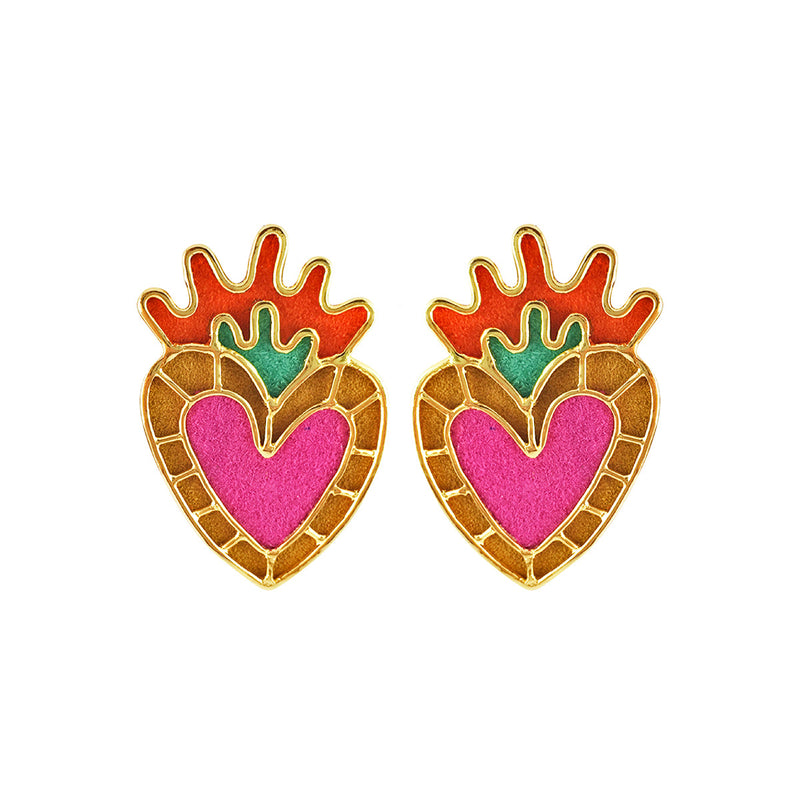 Aretes Milagritos Amarillos de Amulettos