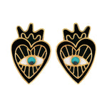 Miracles of the Heart earrings black