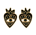 Miracles of the Heart earrings black