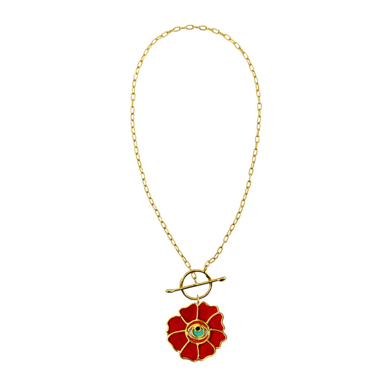 Chain link mini rosa ojo