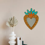 Large yellow Miracles mirror