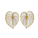 Aretes Anturios Blancos