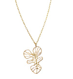 Cadena Monstera dorado