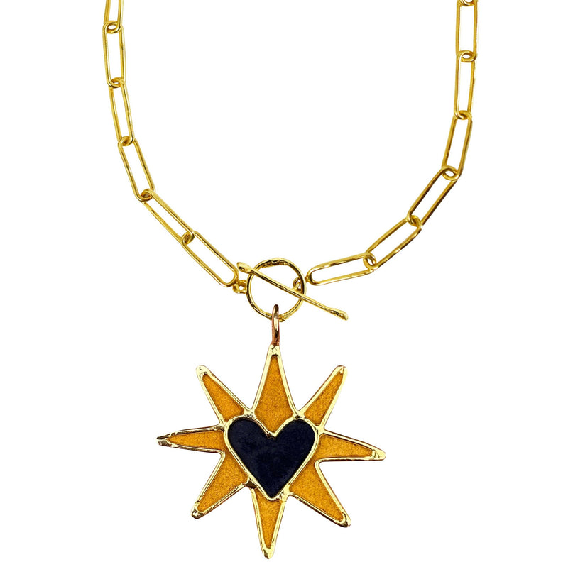 Starlove blue yellow chain thin