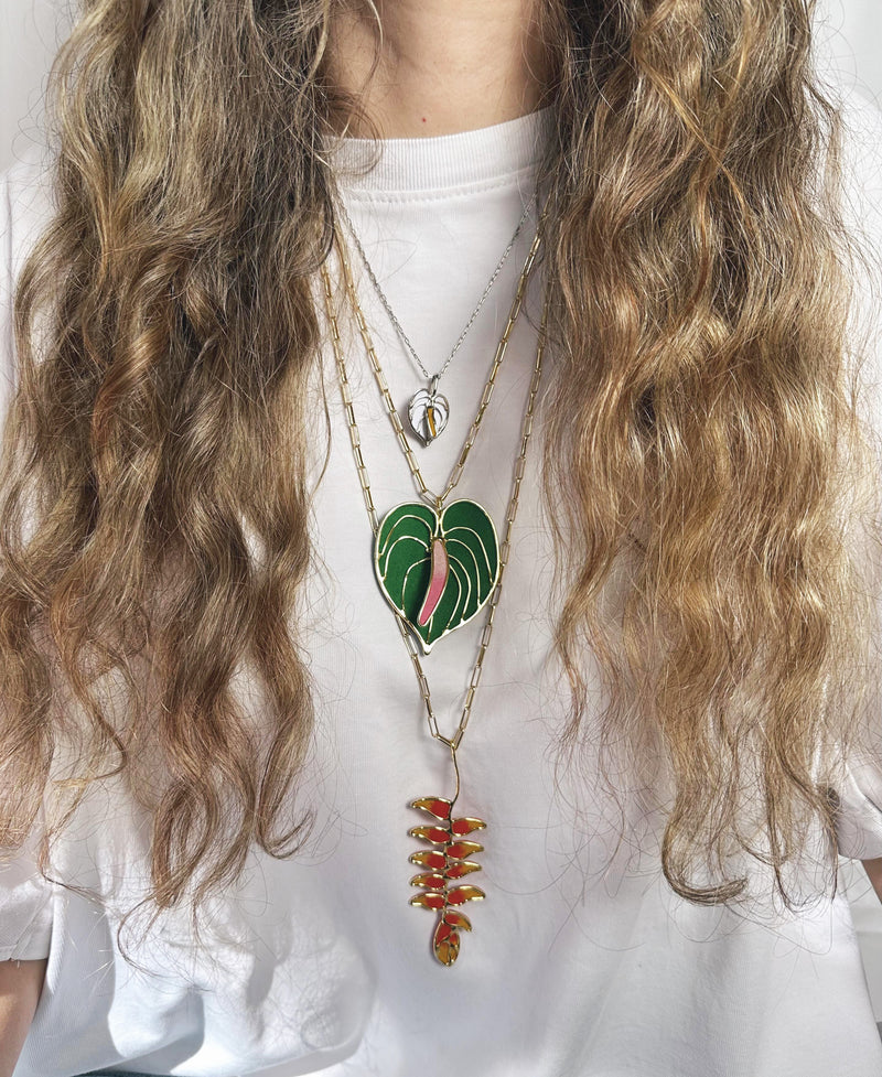 Cadena Anturio verde