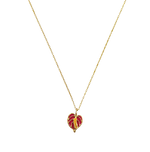 Cadena mini anturio rosa