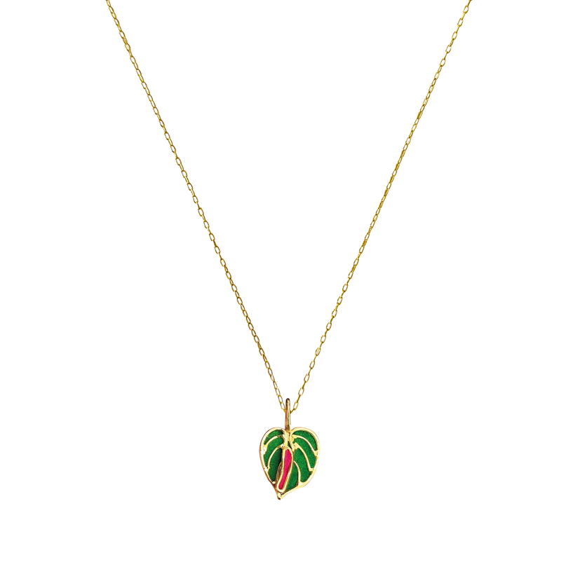 Cadena mini anturio verde