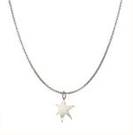 Funky star link mini silver chain