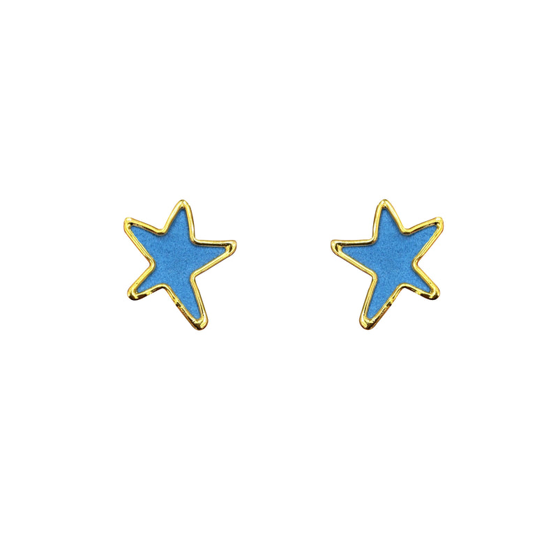 Velvet star studs