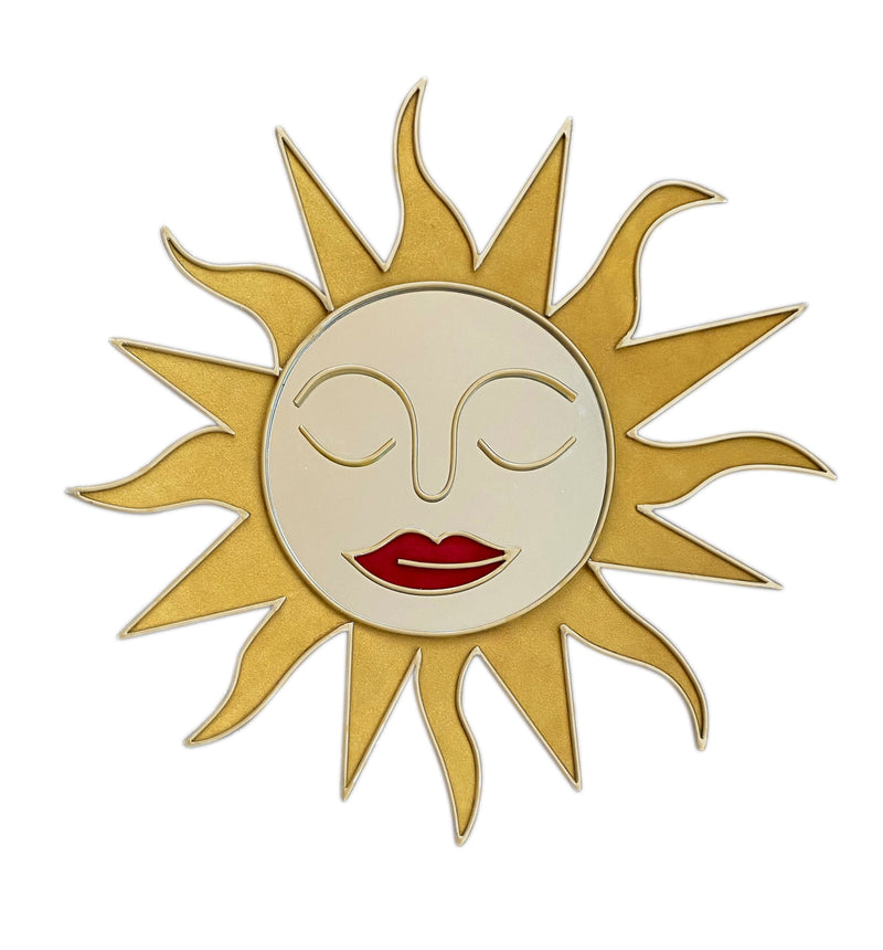 Large sun face mirror- PRE ORDER