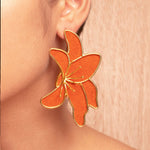 Color lilies earrings