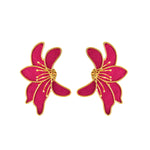 Color lilies earrings