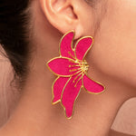 Color lilies earrings