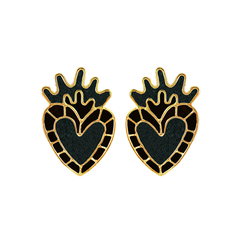 Milagritos Black Earrings