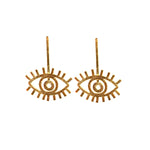 Aretes Ojos Dorados de Amulettos