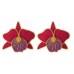 Aretes Orquideas Cattleya de Amulettos