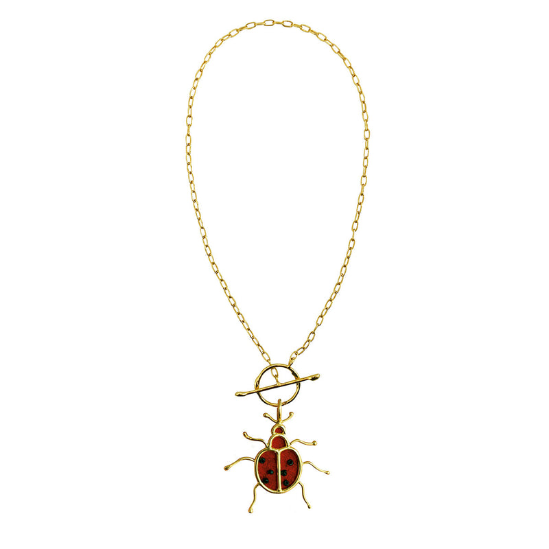 Chain Link mini lady bug de Amulettos