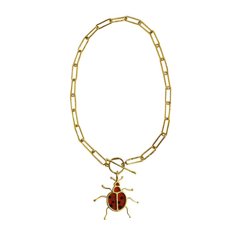 Chain Link thin lady bug de Amulettos