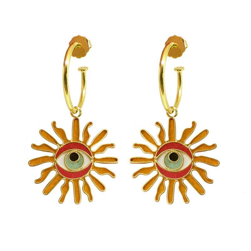 Sun Eyes mini Hoops